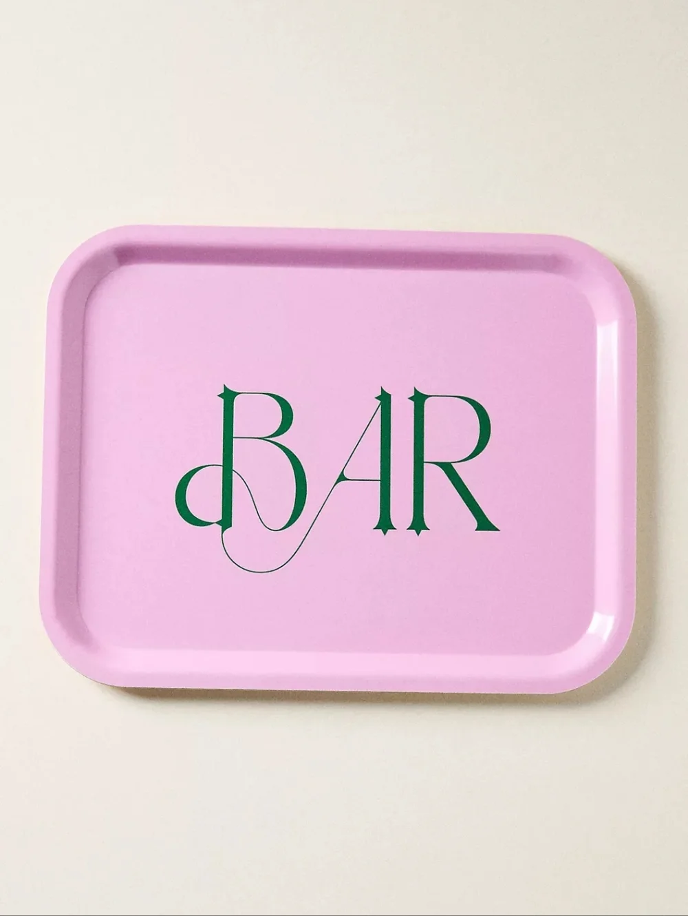 Anthropologie Barrett RM Type Birch Wood Lucky Tray 